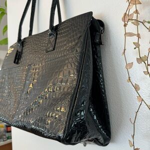 New. Mary Kay Elegant Black Crocodile-Embossed Women's Bag